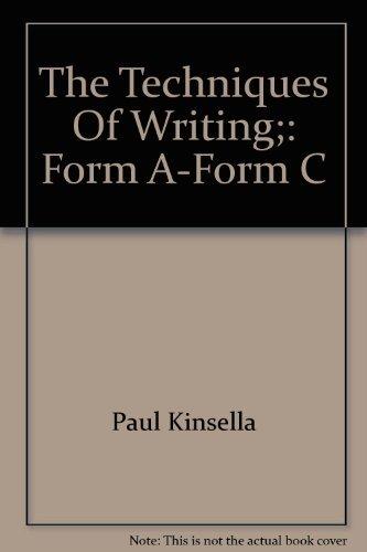 Book The Techniques Of Writing Form A free