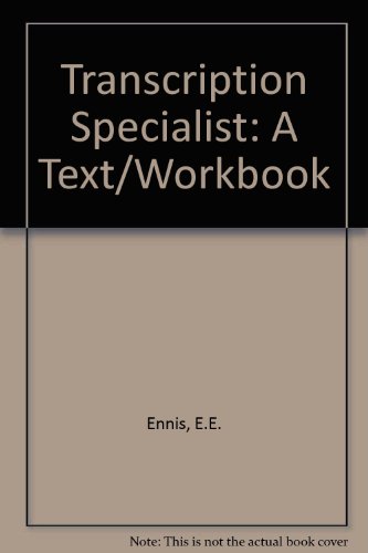 Book Transcription Specialist: A Text/Workbook free