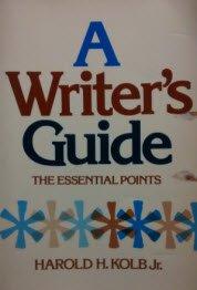 Book A Writer's Guide: The Essential Points free