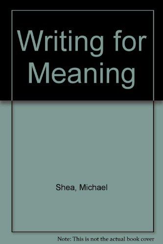 Book Writing For Meaning: A Basic Worktext free