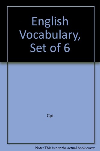 Book English Vocabulary, Set Of 6 free
