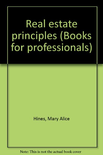 Book Real Estate Principles (books For Professionals) free