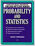 Book College Outline for Probability and Statistics (HARCOURT BRACE JOVANOVICH COLLEGE OUTLINE SERIES) free