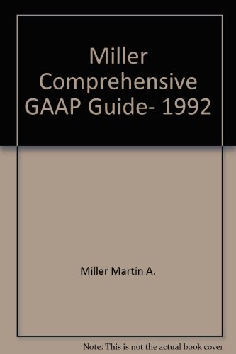 Book Miller Comprehensive GAAP Guide, 1992 free