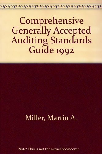 Book Comprehensive Generally Accepted Auditing Standards Guide 1992 free