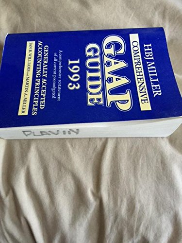 Book Hbj Miller Comprehensive Gaap Guide 1993 (miller Gaap Guide) free