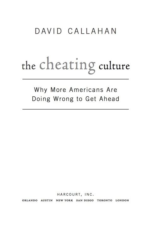 Book The Cheating Culture: Why More Americans Are Doing Wrong to Get Ahead free