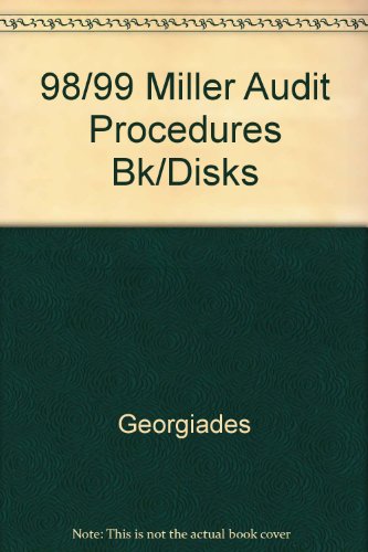 Book Miller Audit Procedures 1998/99: Electronic Workpapers And Reference Guide free
