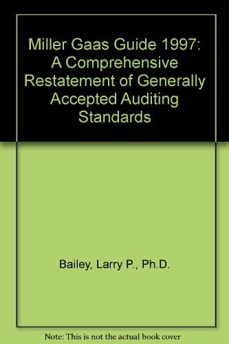 Book Miller Gaas Guide 1997: A Comprehensive Restatement Of Generally Accepted Auditing Standards free