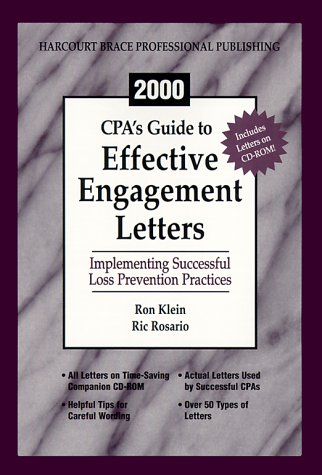 Book Cpa's Guide To Effective Engagement Letters 2000: Implementing Successful Loss Prevention Practices free