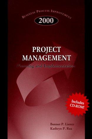 Book Project Management: Planning And Implementation With Cdrom free
