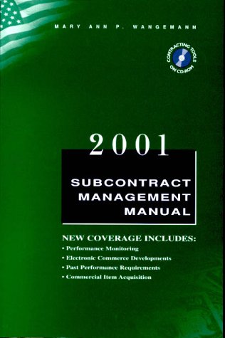 Book 2001: Subcontract Management Manual (with CD-ROM) free
