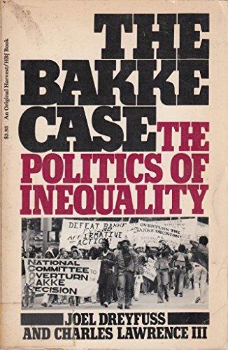 Book The Bakke Case: The Politics of Inequality free