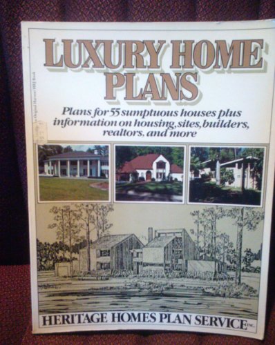 Book Luxury Home Plans (an Original Harvest/hbj Book) free