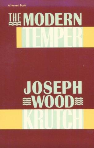 Book Modern Temper: A Study And A Confession free