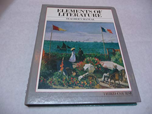 Book Holt, Elements Of Literature 3rd Course 9th Grade Spiral Teacher Edtion, 1989 Isbn: 0157175219 free
