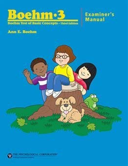 Book Boehm 3 Examiner's Manual (Boehm Test of Basic Concepts Third Edition) free