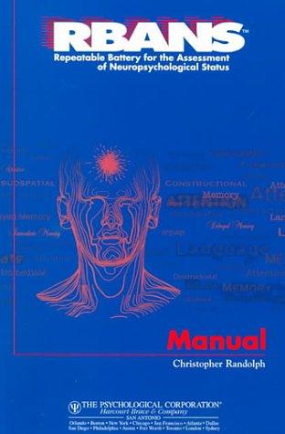 Book Rbans Repeatable Battery for the Assessment of Neuropsychological Status: Manual free