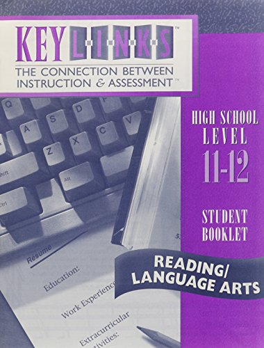 Book Keylinks Reading Language Arts: Form a Level 11 and 12 free