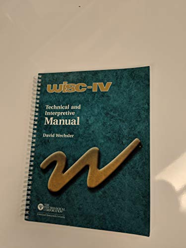 Book WISC-IV: Techincal and Interpretive Manual free