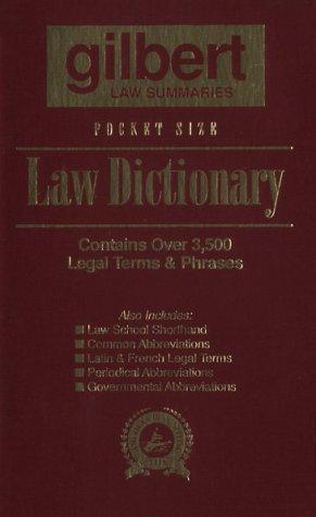 Book Pocket Size Law Dictionary--Burgundy free