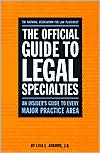 Book Official Guide to Legal Specialties (Career Guides) free
