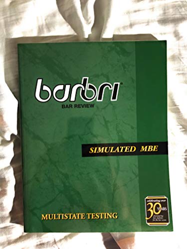 Book Barbri Bar Review; Simulated Mbe For Multistate Testing free