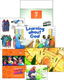 Book Sharing God's Story: Orange Teaching Kit [with Teaching Guidewith Scripture Picture Cardswith Two Double-side Posterswith Mat, Felt Figures, free