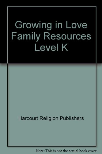 Book Growing In Love Family Resources Level K free
