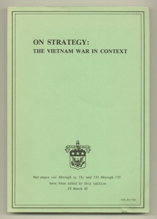 Book On Strategy : The Vietnam War In Context free