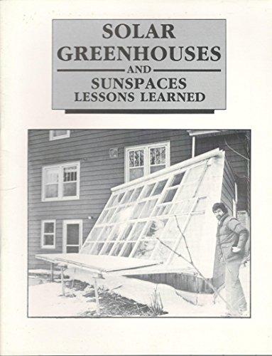 Book Solar Greenhouses And Sunspaces: Lessons Learned free