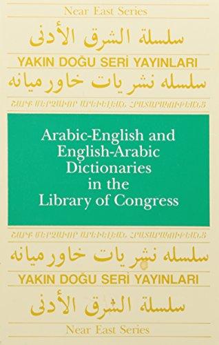 Book Arabic-english And English-arabic Dictionaries In The Library Of Congress free