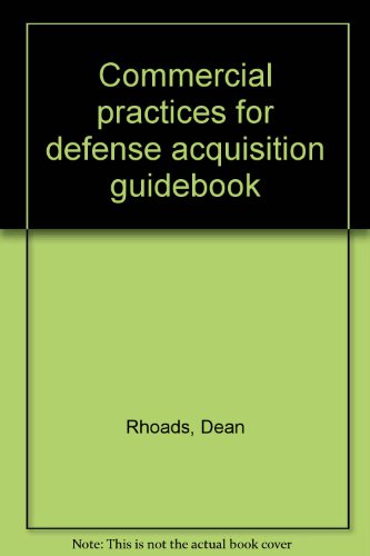 Book Commercial practices for defense acquisition guidebook free