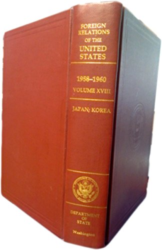 Book Foreign Relations of the United States 1958-1960, Japan; Korea free