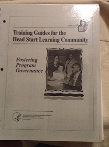 Book Fostering program governance: Training guides for the Head Start learning community free