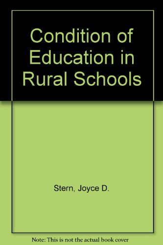 Book Condition of Education in Rural Schools free
