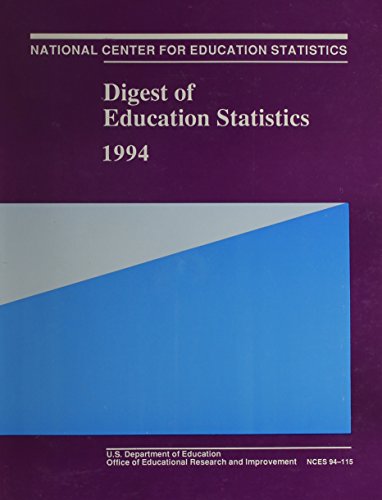 Book Digest Of Education Statistics, 1994 free