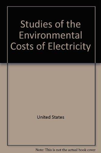 Book Studies of the environmental costs of electricity (Background paper) free