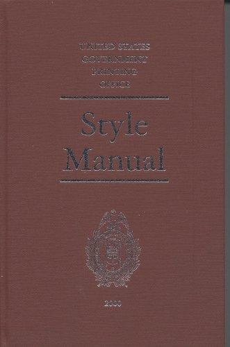 Book US Government Printing Office Style Manual 2000 free