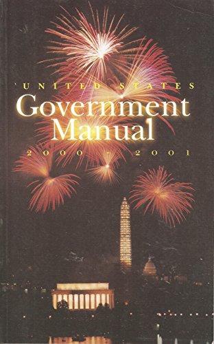 Book United States Government Manual, 2000/2001 free