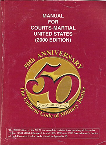 Book Manual For Courts-Martial United States (2000 Edition) free