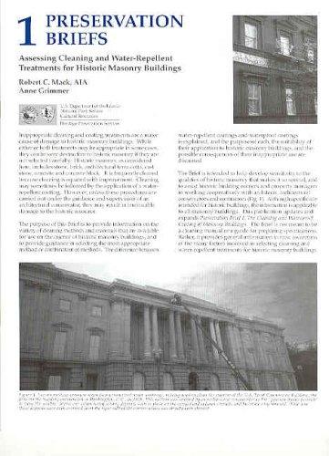 Book Assessing Cleaning And Water-repellent Treatments For Historic Masonry Buildings free