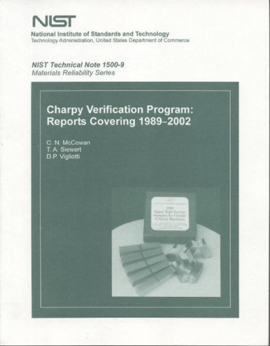 Book Charpy Verification Program: Reports Covering 1989-2002 (materials Reliability) free