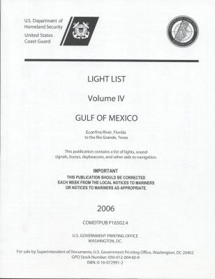 Book Light List, 2006, V. 4, Gulf Of Mexico free