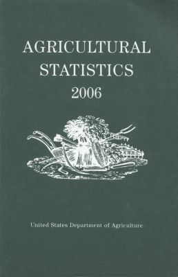 Book Agricultural Statistics, 2006 (paperback) free