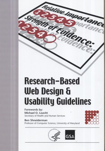Book Research-Based Web Design & Usability Guidelines free