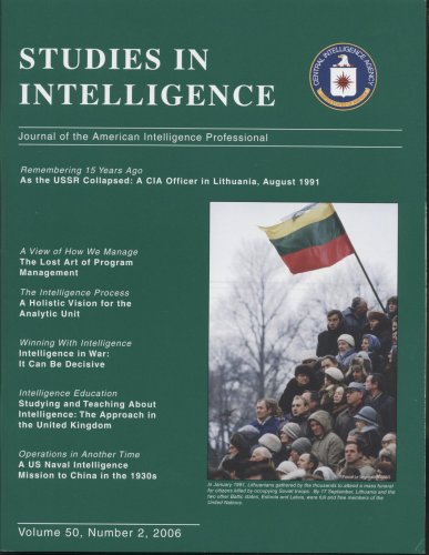 Book Studies In Intelligence, V. 50, No. 2, 2006: Journal Of The American Intelligence Professional free