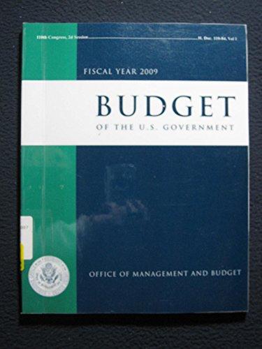 Book Budget of the United States Government, Fiscal Year 2009 free