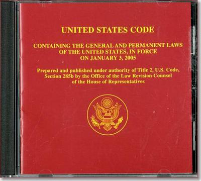 Book United States Code Containing The General And Permanent Laws Of The United States In Force On January 3, 2005 (cd-rom) free
