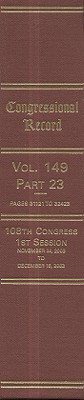 Book Congressional Record: Volume 149, Part 23 free